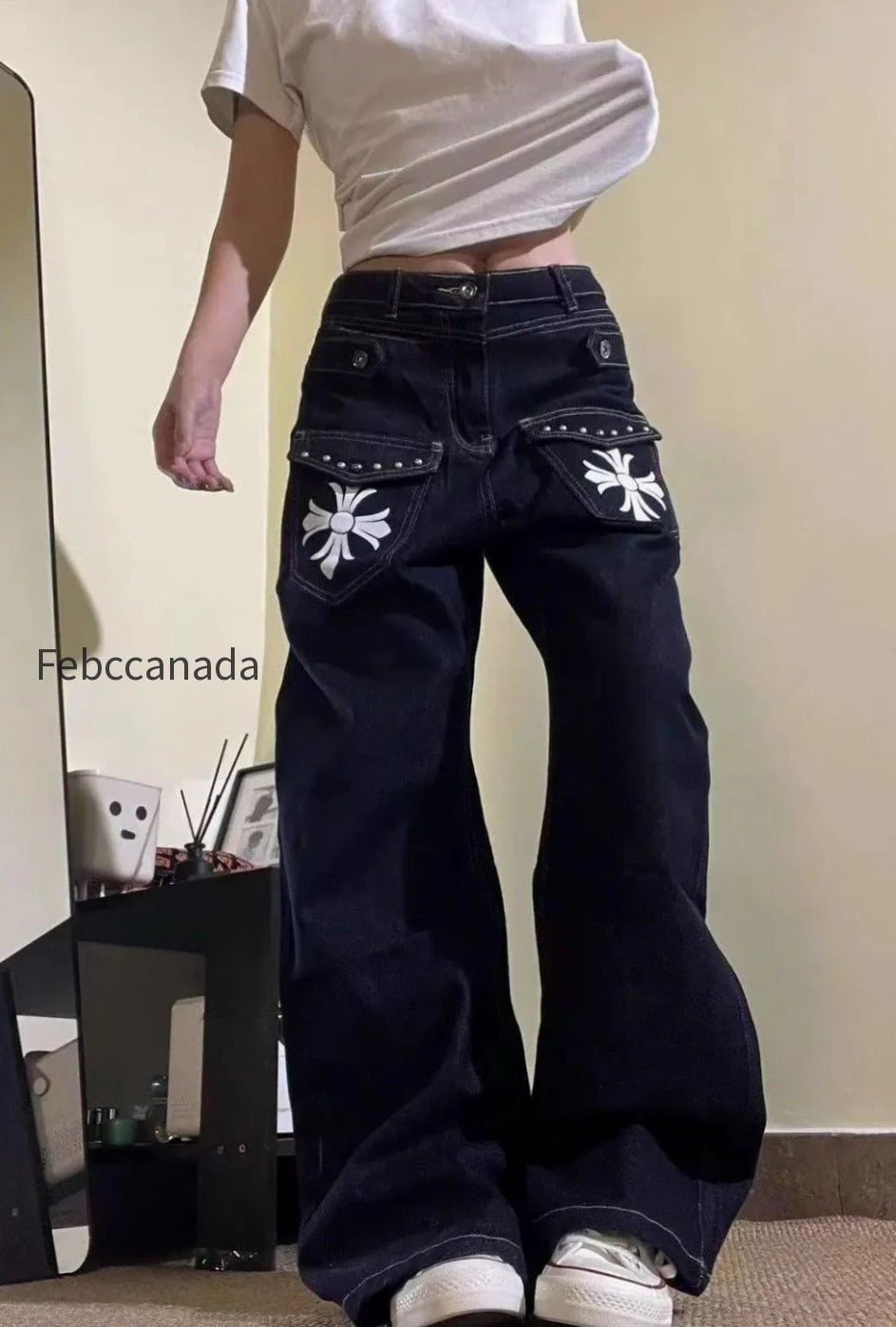 vintage-washed-cross-print-bootcut-wide-leg-plus-size-jeans