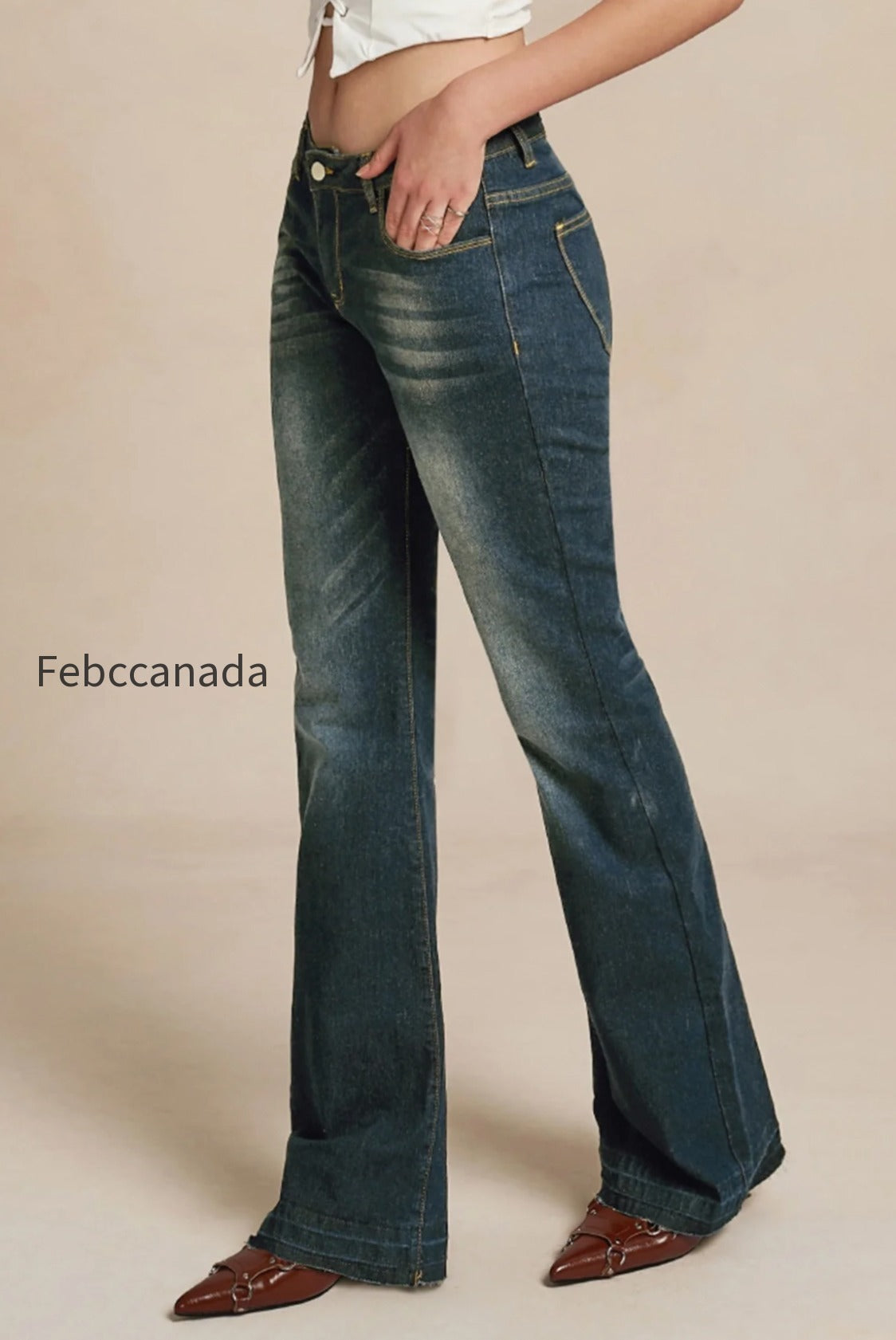 vintage-low-waist-micro-flare-slim-fit-versatile-jeans
