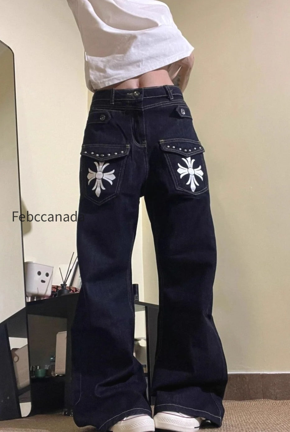 vintage-washed-cross-print-bootcut-wide-leg-plus-size-jeans