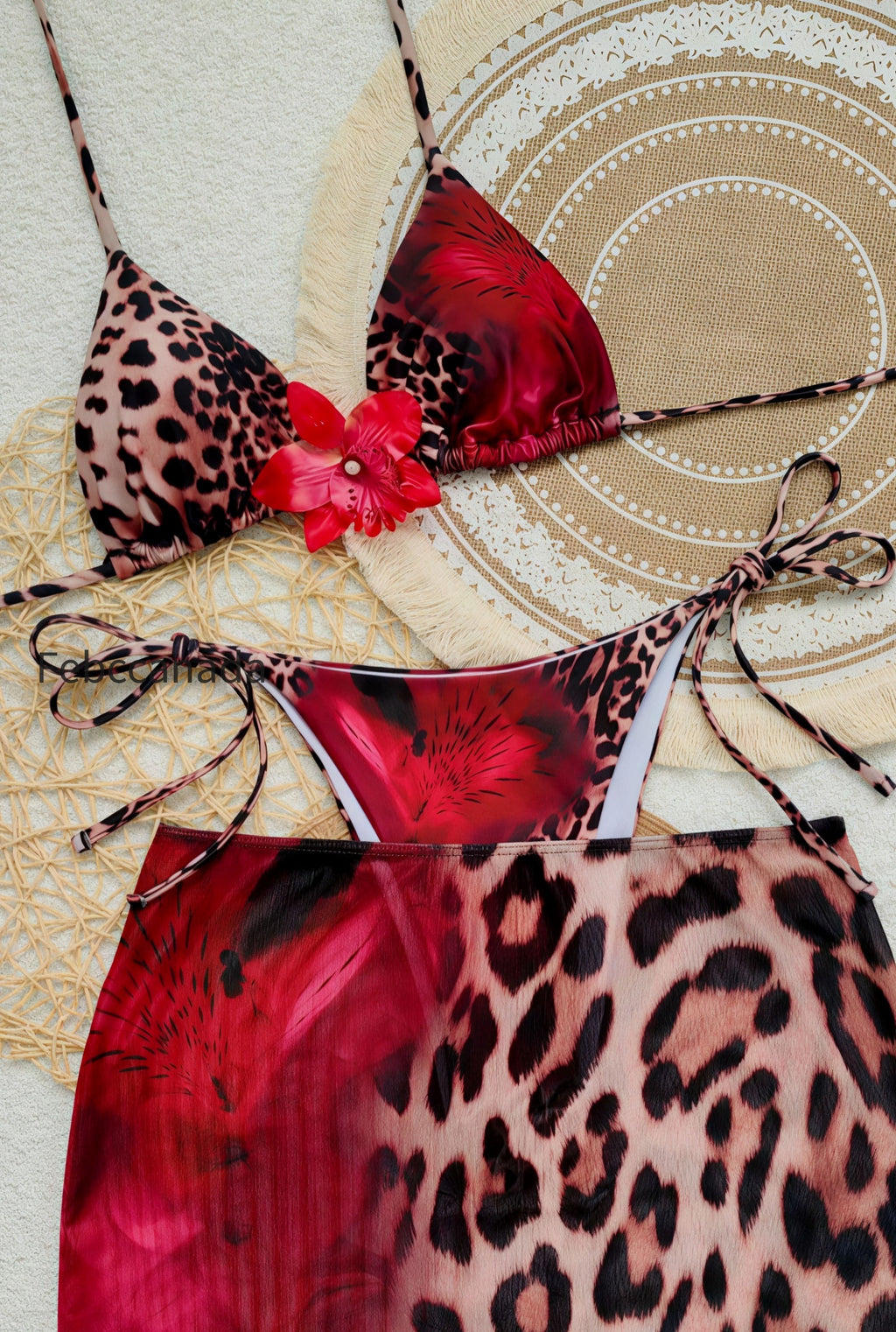 leopard-color-block-three-piece-swim-set