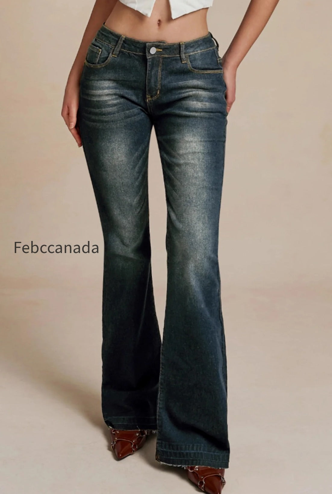 vintage-low-waist-micro-flare-slim-fit-versatile-jeans