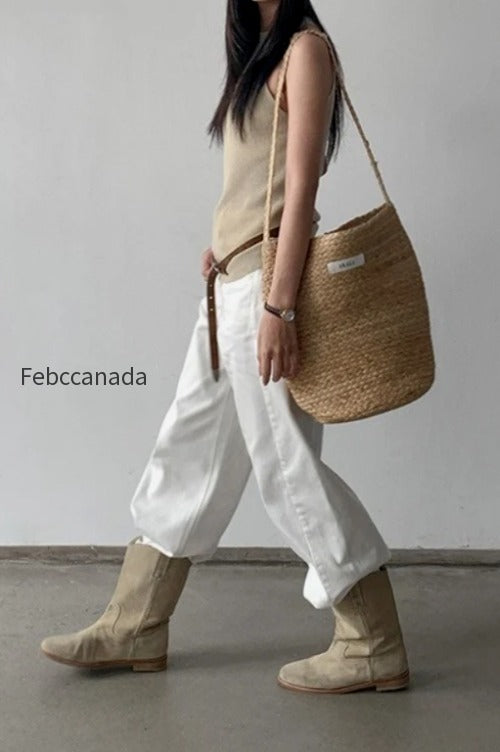 high-waist-casual-versatile-straight-denim-jeans